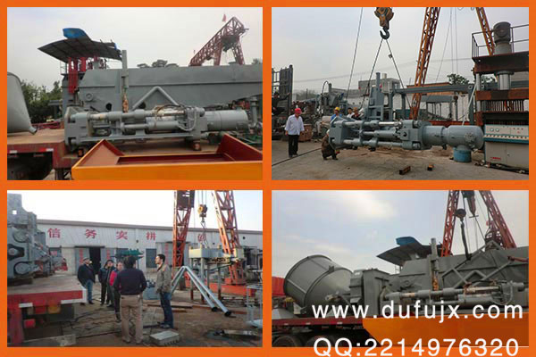 壓塊機發(fā)貨現場